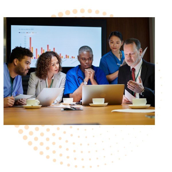 Healthcare team meeting